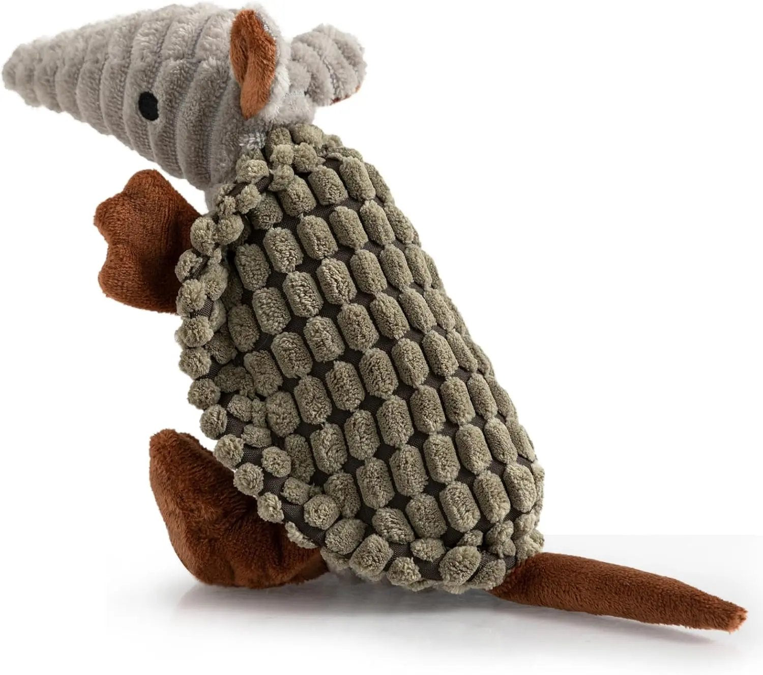 Armadillo Squeaky Plush Dog Toy, Soft Chew Toy for Small & Medium Dogs