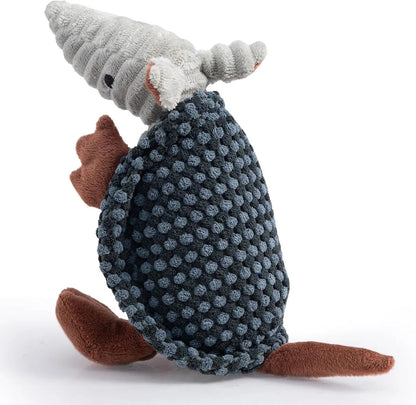 Armadillo Squeaky Plush Dog Toy, Soft Chew Toy for Small & Medium Dogs