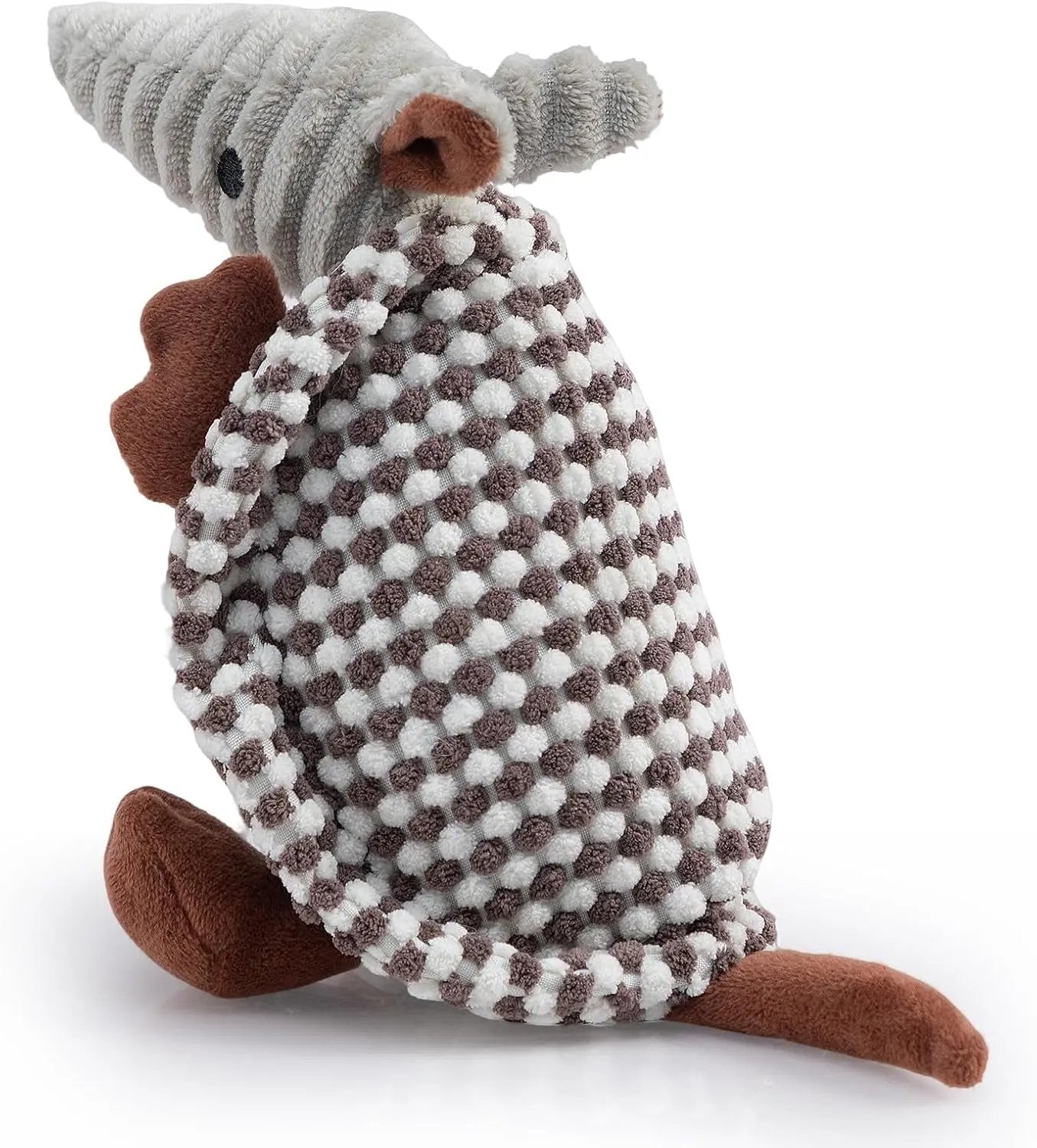 Armadillo Squeaky Plush Dog Toy, Soft Chew Toy for Small & Medium Dogs