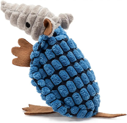 Armadillo Squeaky Plush Dog Toy, Soft Chew Toy for Small & Medium Dogs