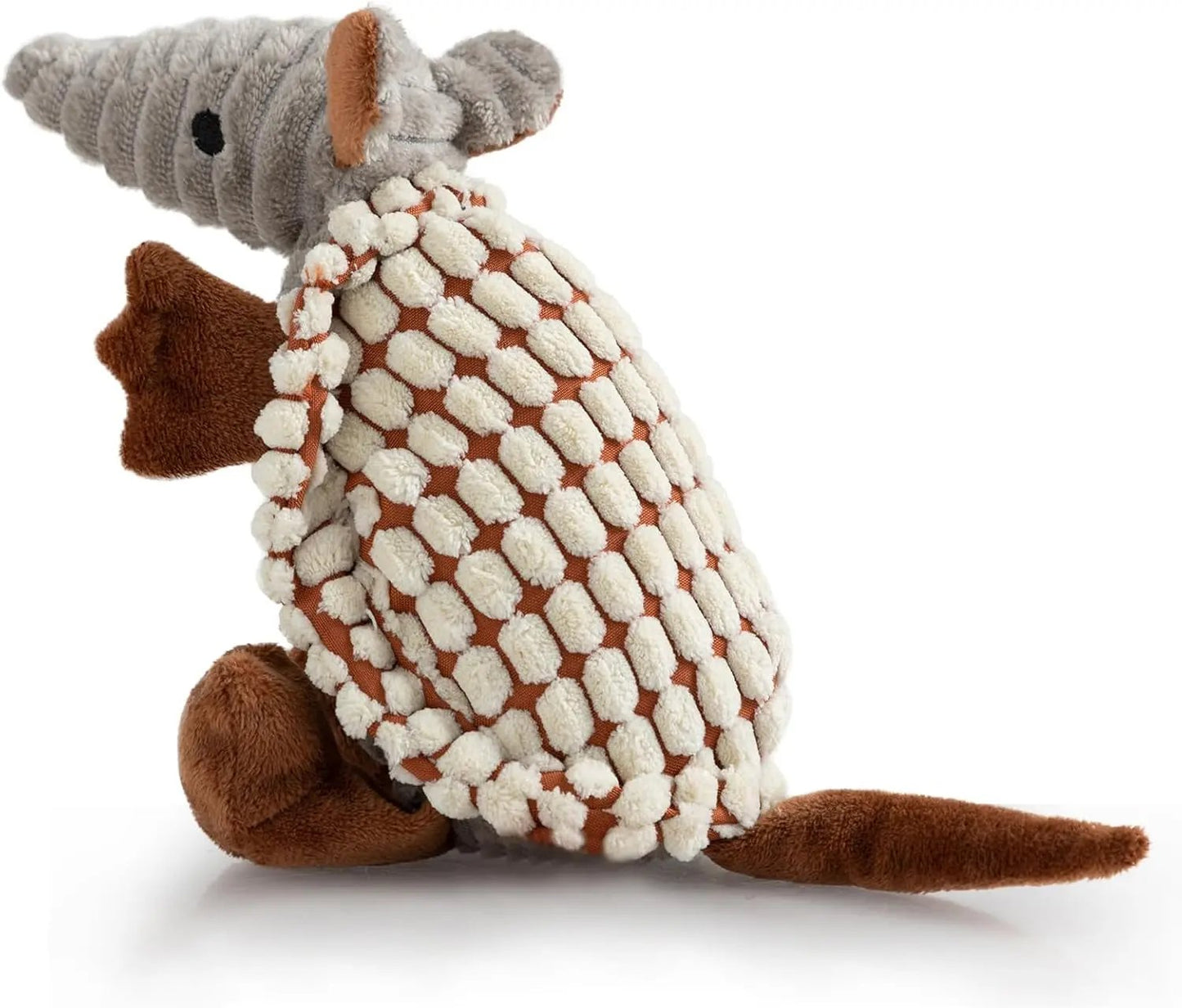 Armadillo Squeaky Plush Dog Toy, Soft Chew Toy for Small & Medium Dogs