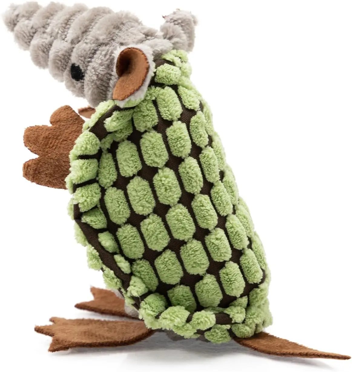 Armadillo Squeaky Plush Dog Toy, Soft Chew Toy for Small & Medium Dogs