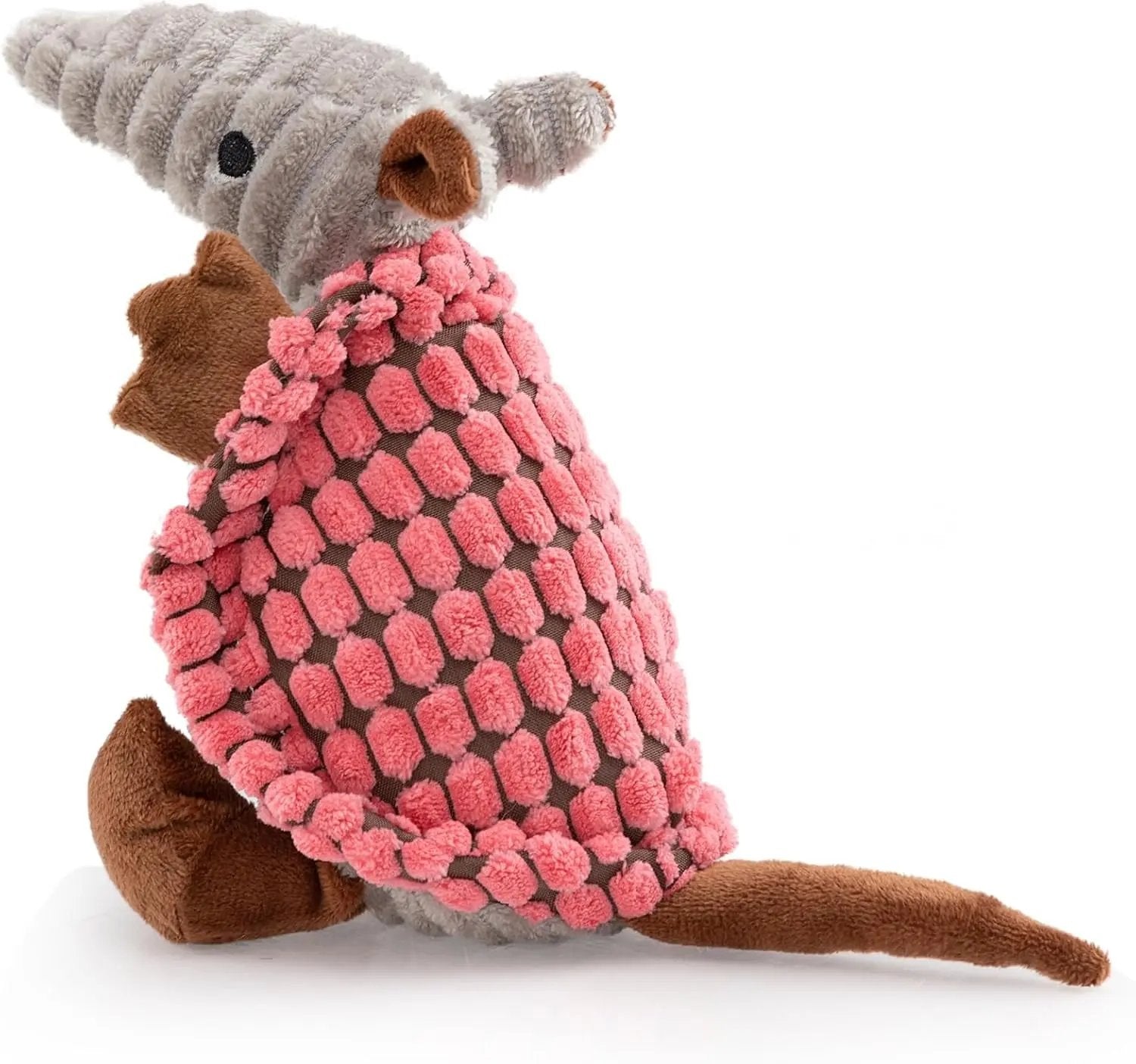 Armadillo Squeaky Plush Dog Toy, Soft Chew Toy for Small & Medium Dogs