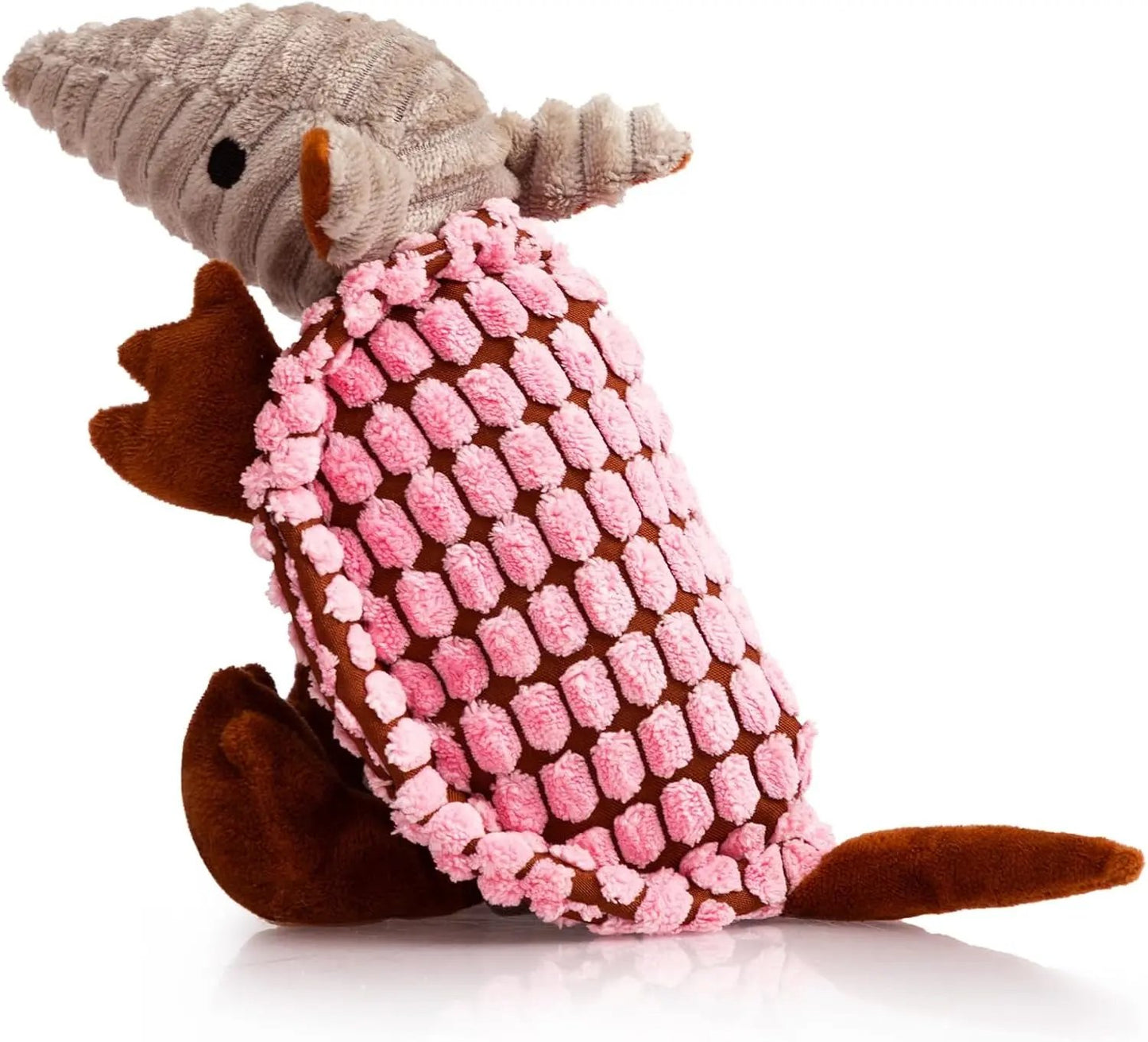 Armadillo Squeaky Plush Dog Toy, Soft Chew Toy for Small & Medium Dogs