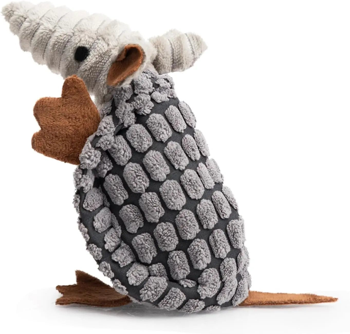 Armadillo Squeaky Plush Dog Toy, Soft Chew Toy for Small & Medium Dogs