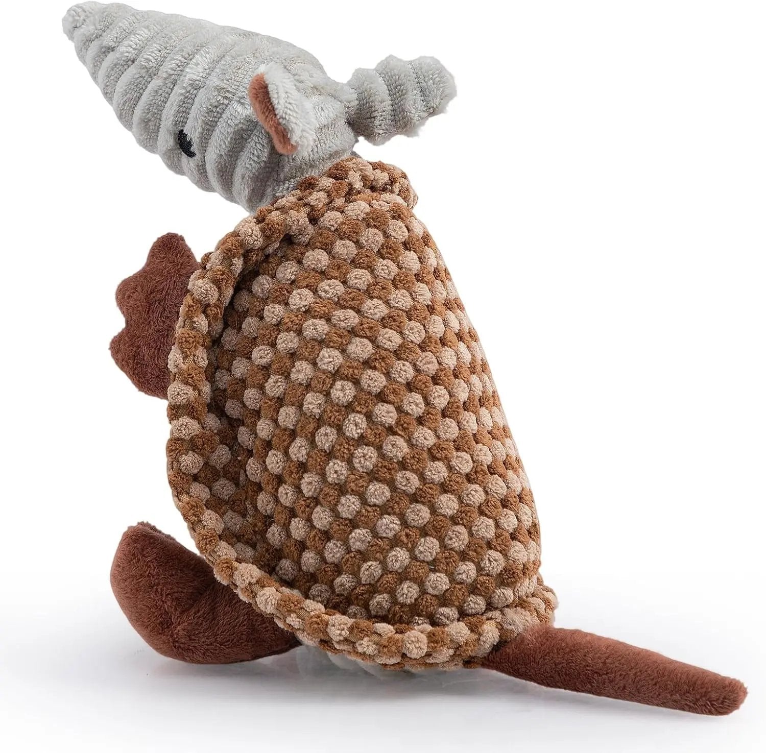 Armadillo Squeaky Plush Dog Toy, Soft Chew Toy for Small & Medium Dogs