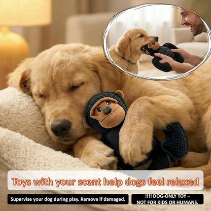 Plush Squeaky Gorilla Dog Toy 11in Tough for Large Dogs