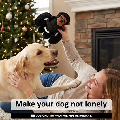 Plush Squeaky Gorilla Dog Toy 11in Tough for Large Dogs