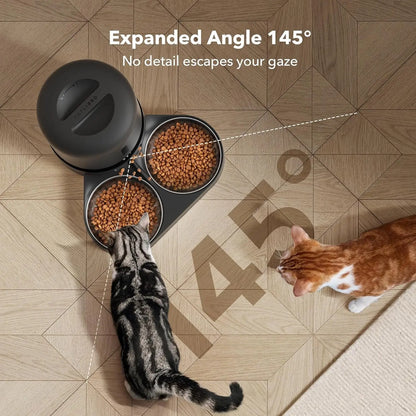 Premium 5L Smart Auto Cat Feeder with HD Camera & 2-Way Audio for Dogs & Cats