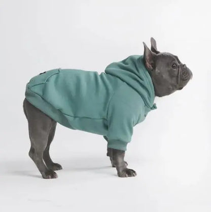 Premium Dog Hoodie – Soft Fleece Stretch Hoodie for Small to Large Dogs S–5XL Teal