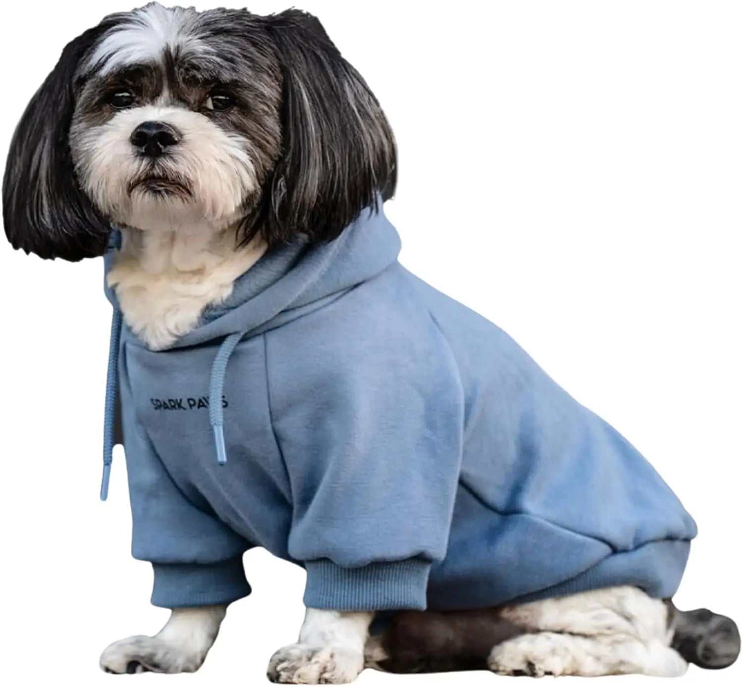 Premium Dog Hoodie – Soft Fleece Stretch Hoodie for Small to Large Dogs S–5XL Slate Blue