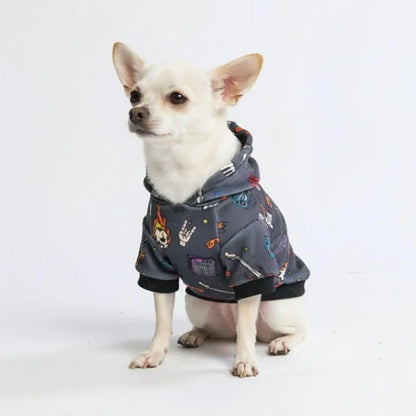 Premium Dog Hoodie – Soft Fleece Stretch Hoodie for Small to Large Dogs S–5XL Rock And Roll