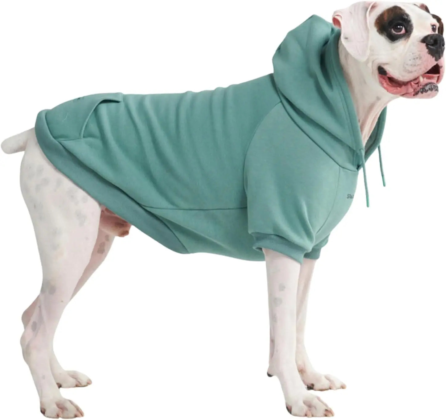 Premium Dog Hoodie – Soft Fleece Stretch Hoodie for Small to Large Dogs S–5XL Teal