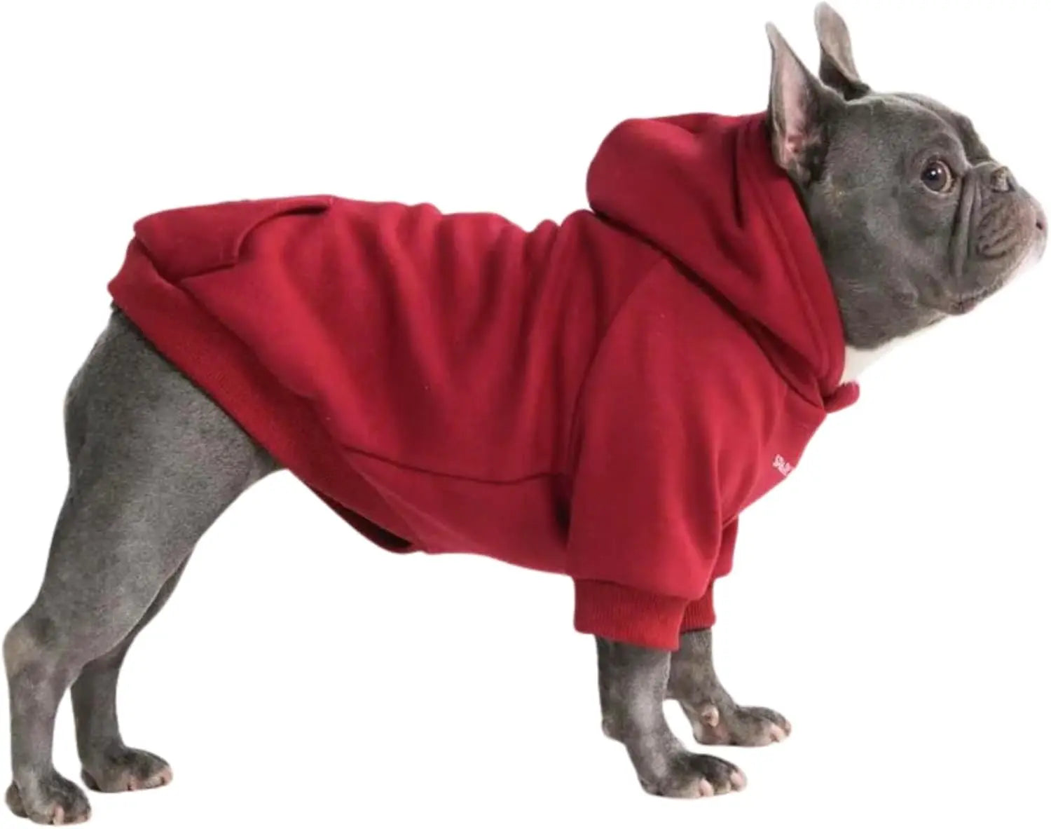 Premium Dog Hoodie – Soft Fleece Stretch Hoodie for Small to Large Dogs S–5XL Burgundy