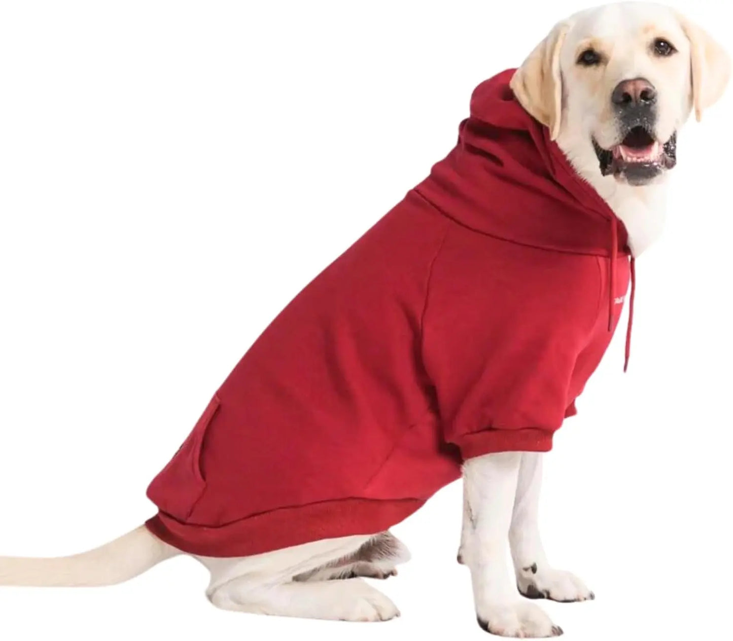 Premium Dog Hoodie – Soft Fleece Stretch Hoodie for Small to Large Dogs S–5XL Burgundy