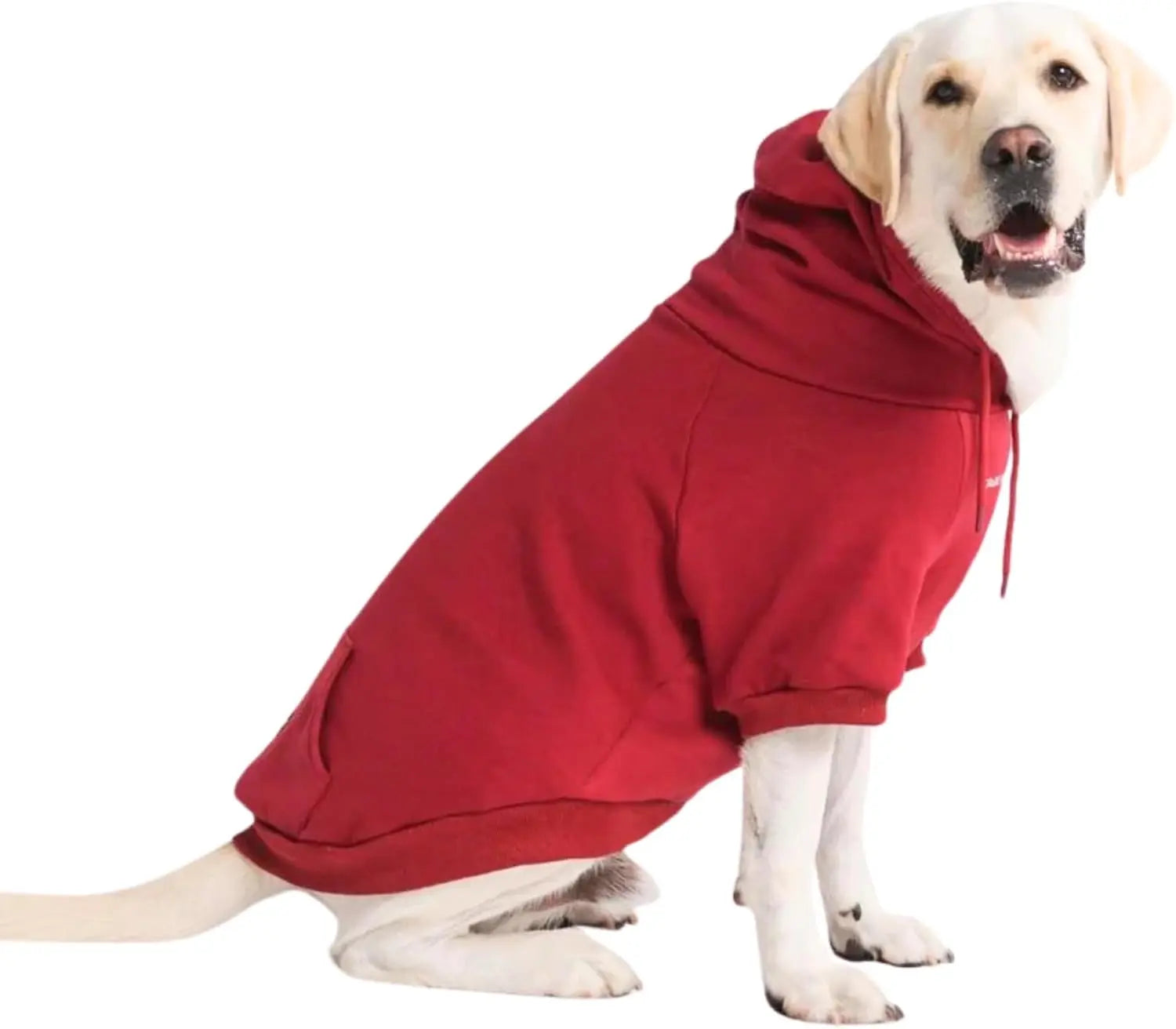 Premium Dog Hoodie – Soft Fleece Stretch Hoodie for Small to Large Dogs S–5XL Burgundy