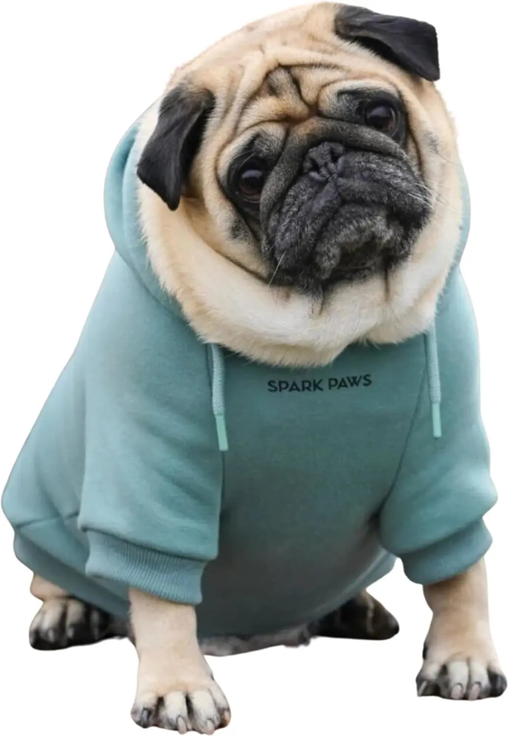 Premium Dog Hoodie – Soft Fleece Stretch Hoodie for Small to Large Dogs S–5XL Teal L: 15-25Lbs