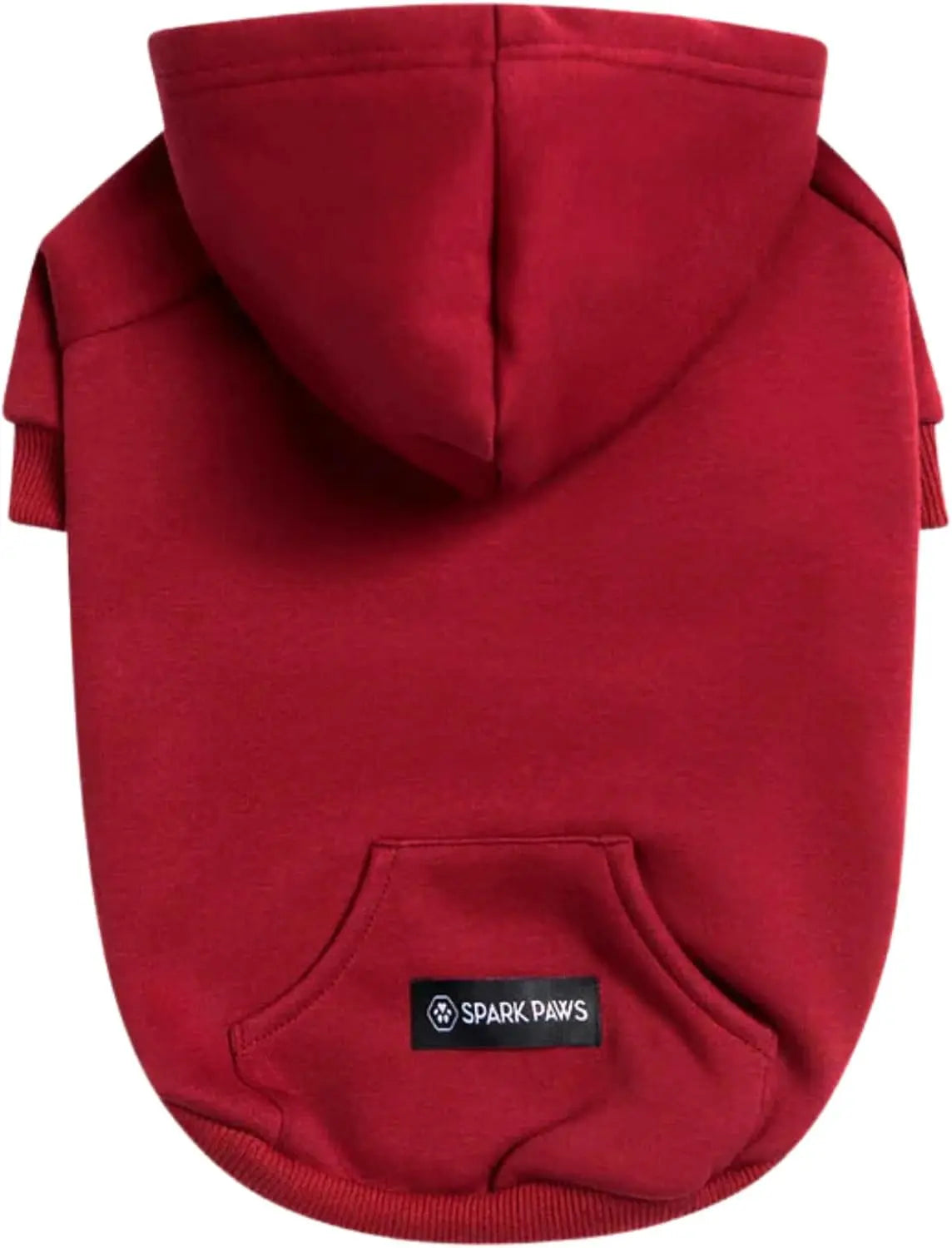 Premium Dog Hoodie – Soft Fleece Stretch Hoodie for Small to Large Dogs S–5XL Burgundy