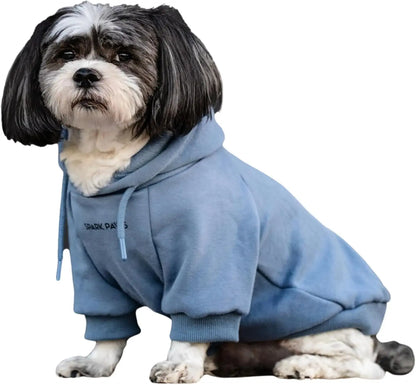Premium Dog Hoodie – Soft Fleece Stretch Hoodie for Small to Large Dogs S–5XL Slate Blue