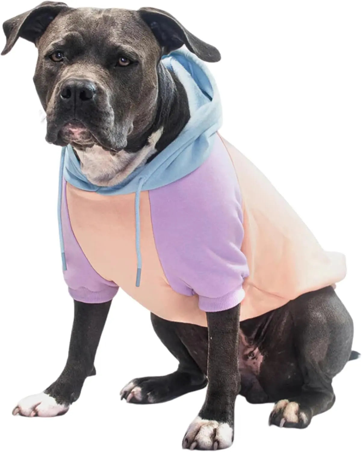 Premium Dog Hoodie – Soft Fleece Stretch Hoodie for Small to Large Dogs S–5XL Cotton Candy 4Xl: 80-115Lbs