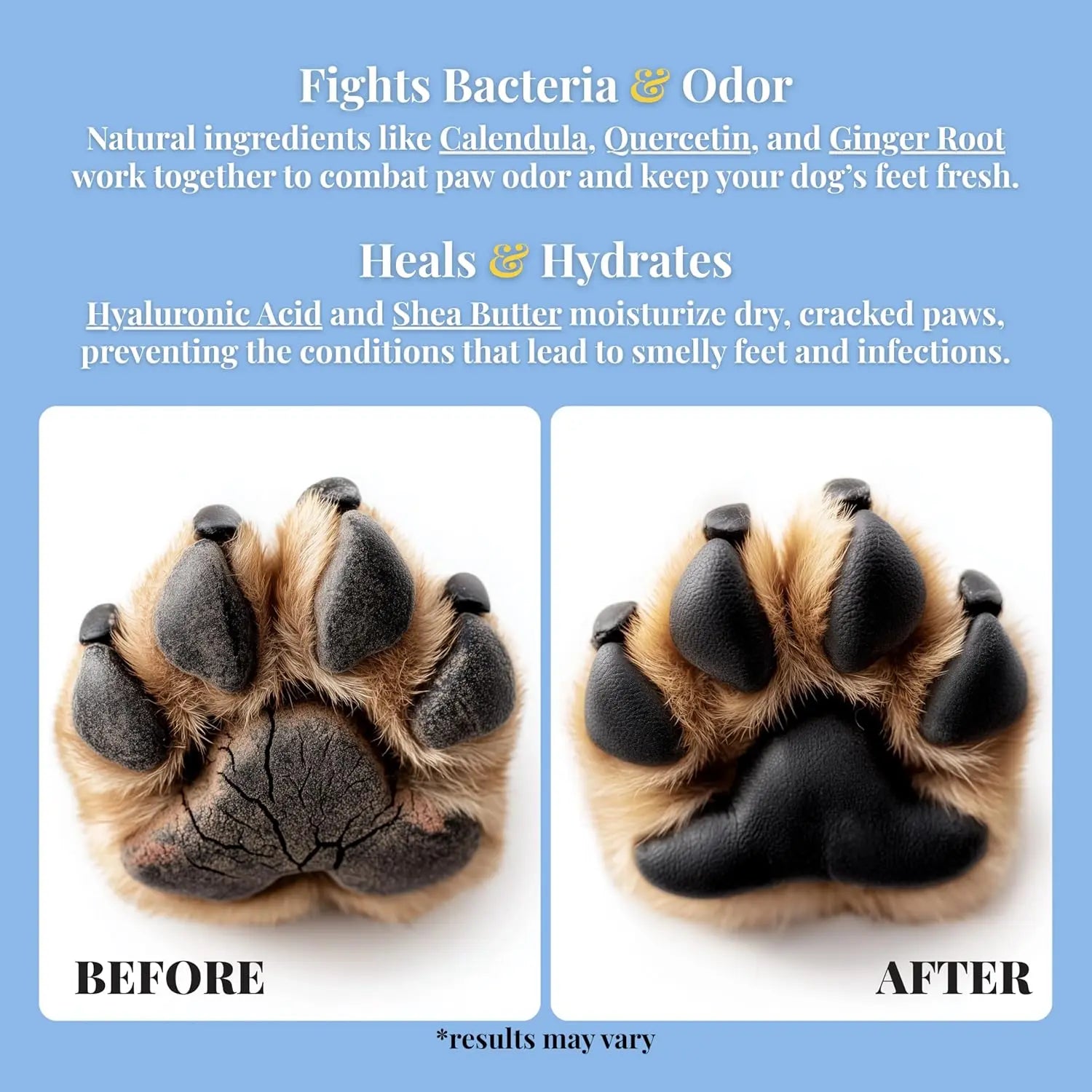 Dog Paw Balm for Dry, Cracked Paws – Natural, Lick-Safe, Non-Greasy Moisturizer