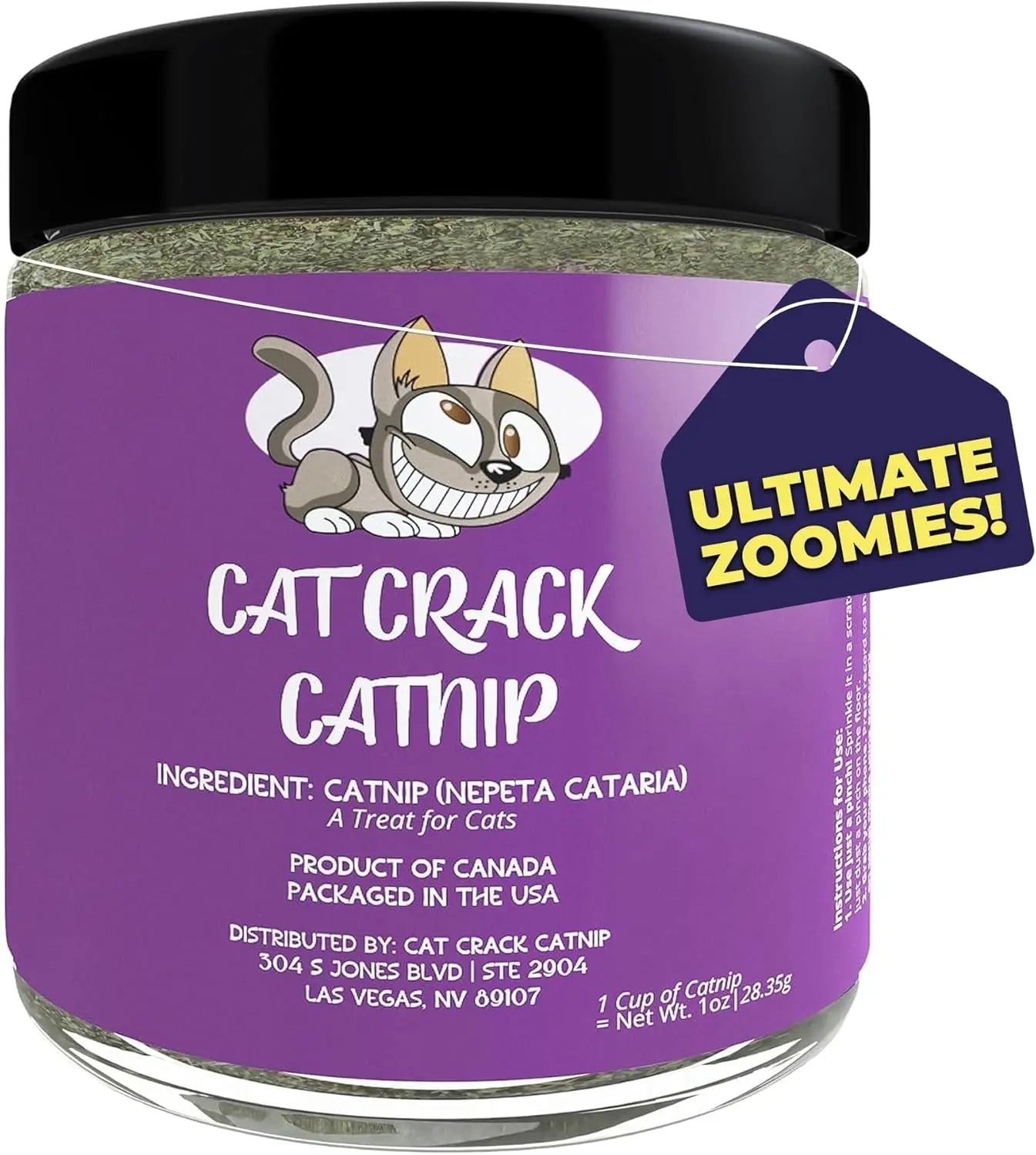 Premium Natural Catnip Blend for Cats Training, Toys & Playtime Stimulation 1 Cup