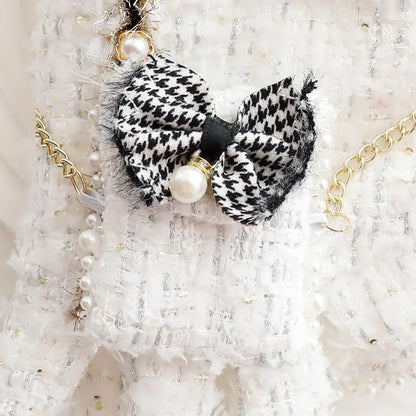 Princess Dog Dress | Lolita Tweed Coat Outfit for Small Dogs & Puppies