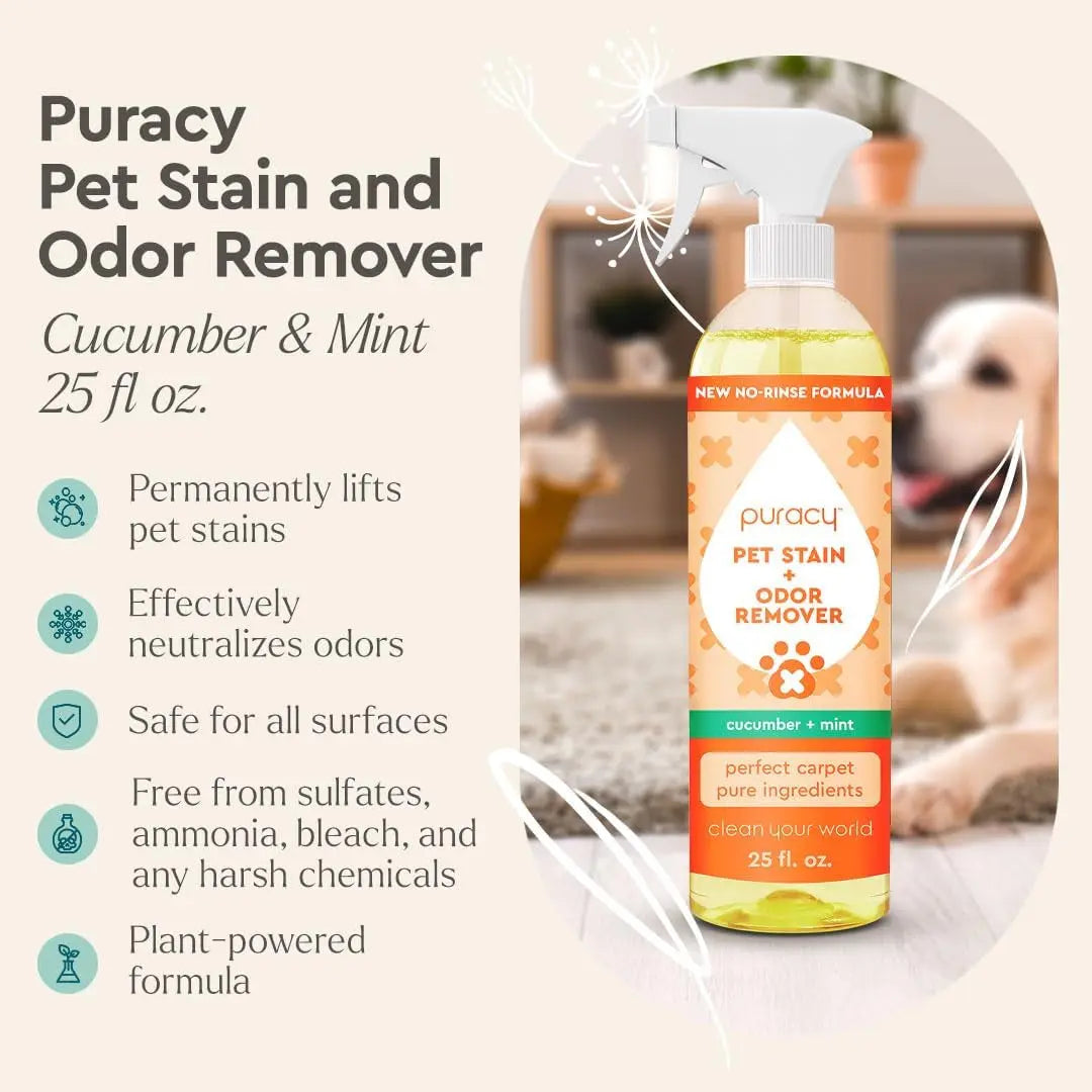 Professional Strength Pet Stain & Odor Remover Enzyme Cleaner 25oz Spray