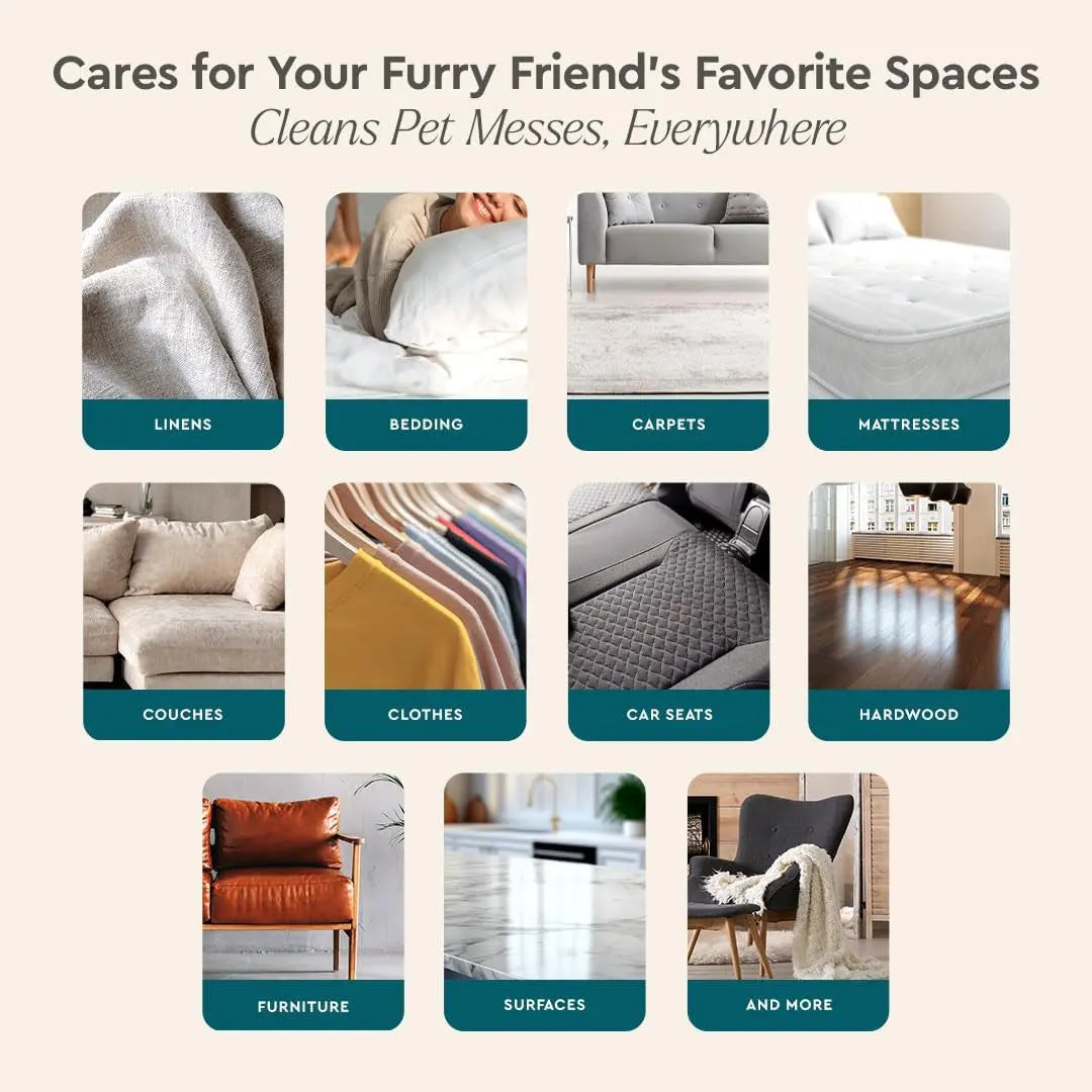 Professional Strength Pet Stain & Odor Remover Enzyme Cleaner 25oz Spray