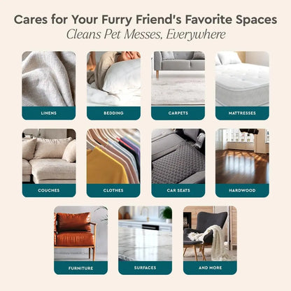 Professional Strength Pet Stain & Odor Remover Enzyme Cleaner 25oz Spray