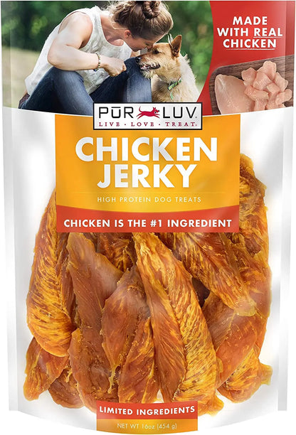 Pur Luv K9 Kabobs Dog Treats | Real Chicken, Duck & Sweet Potato Chews Chicken 1 Pound (Pack Of 1)