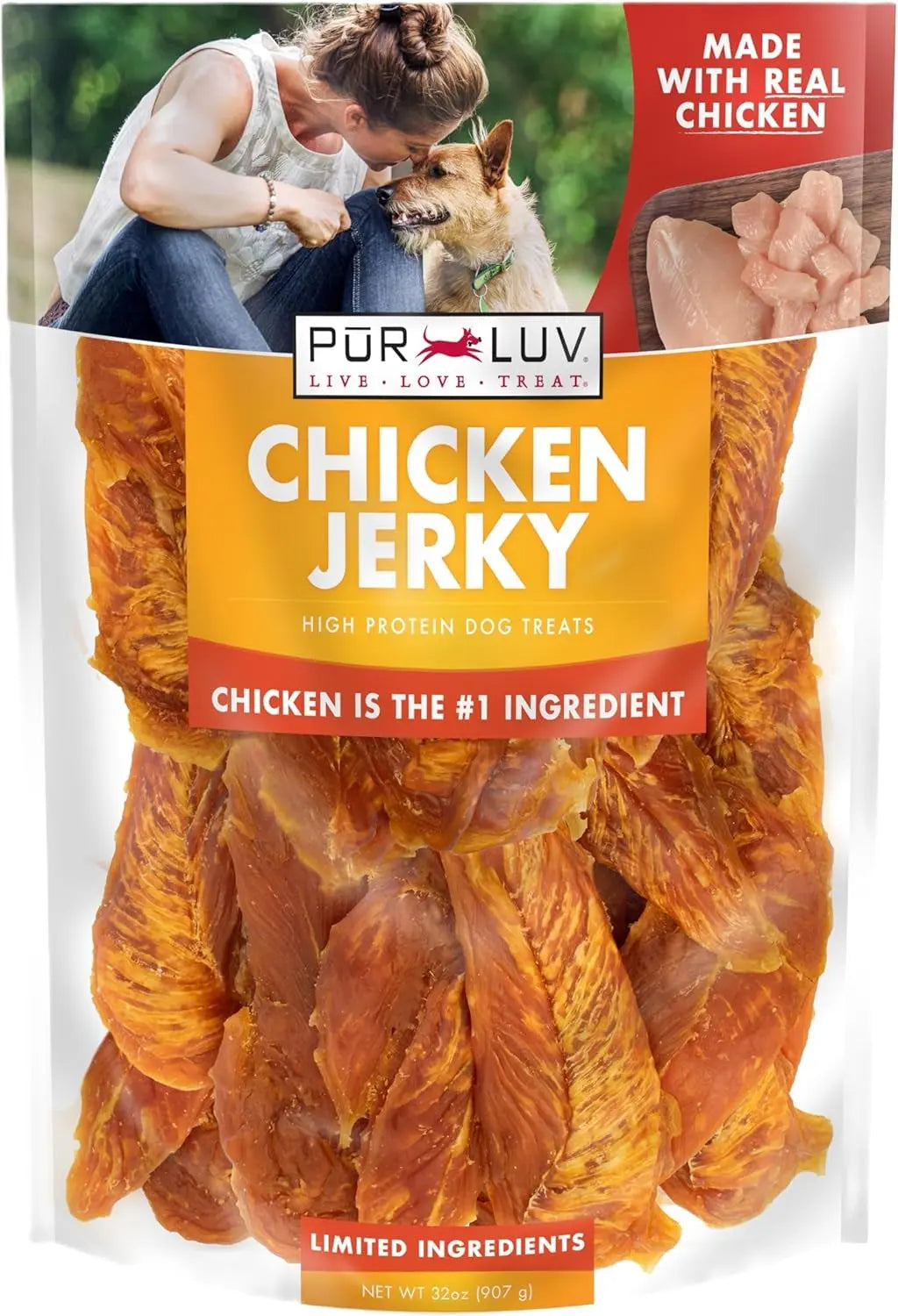 Pur Luv K9 Kabobs Dog Treats | Real Chicken, Duck & Sweet Potato Chews Chicken 2 Pound (Pack Of 1)