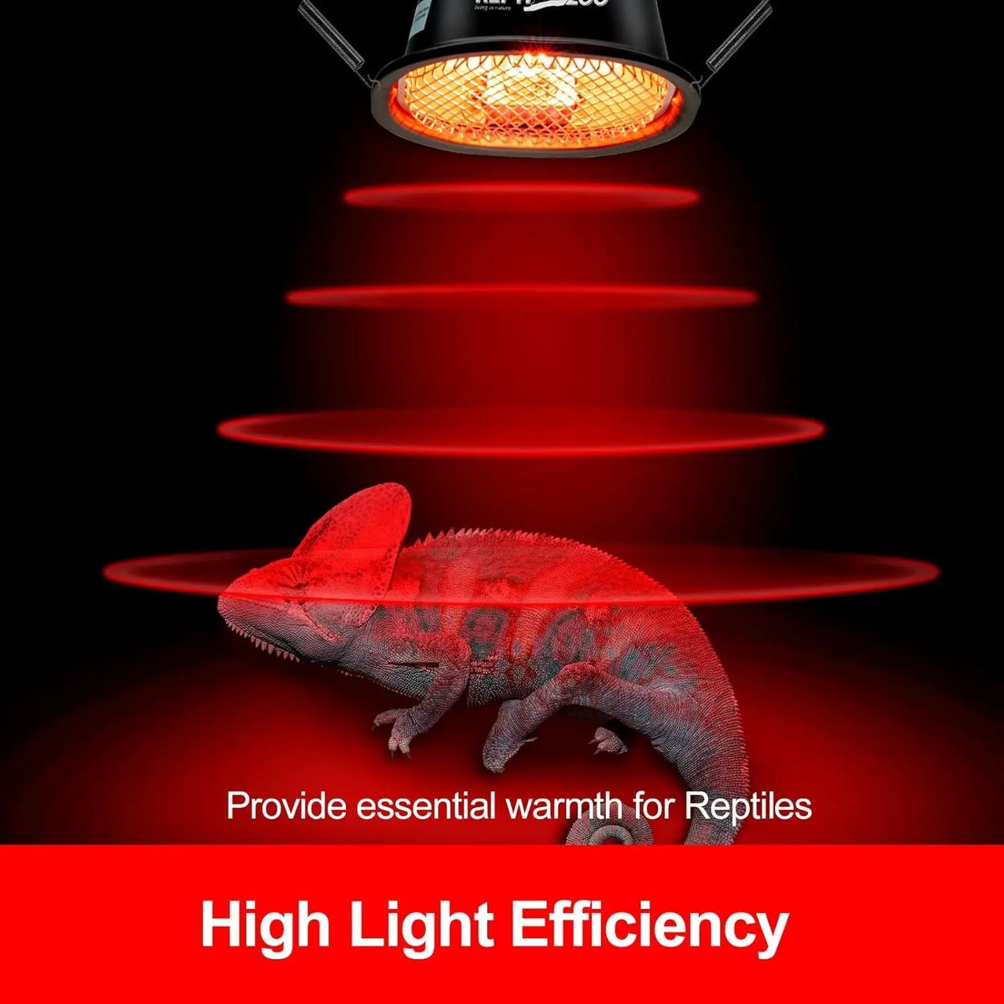 G9 Reptile Infrared Heat Lamp Kit 50W UVA Basking Light Hood Mesh