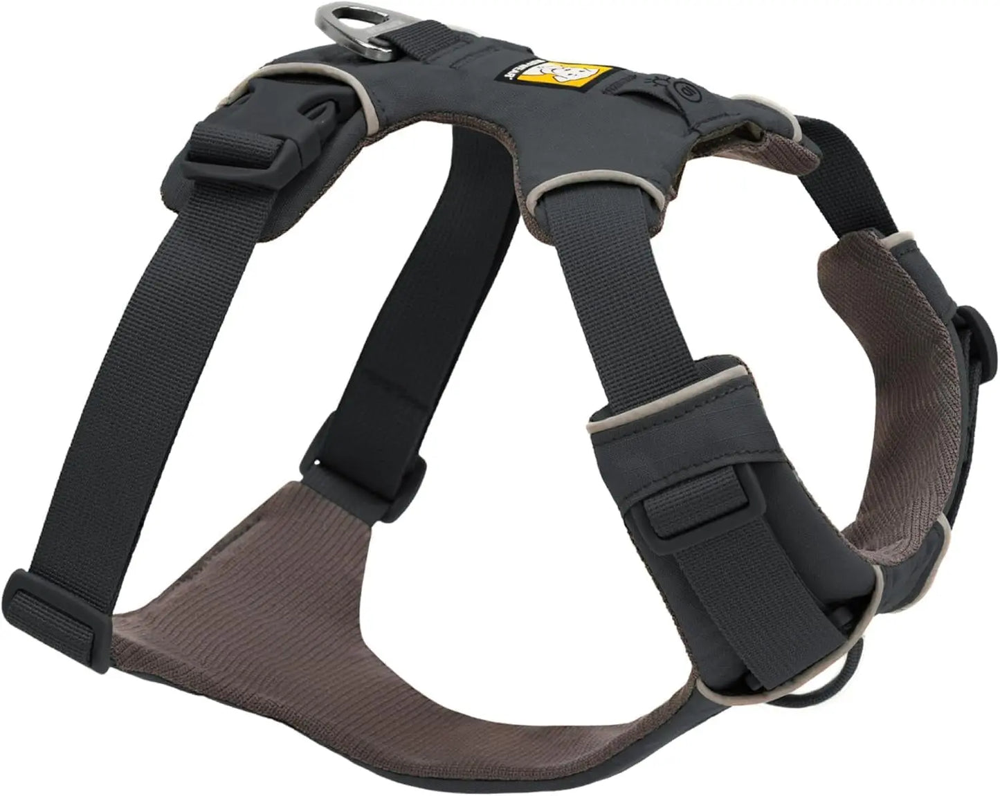 Reflective Adjustable Dog Harness – Lightweight, Padded & No-Pull for Walking Basalt Gray