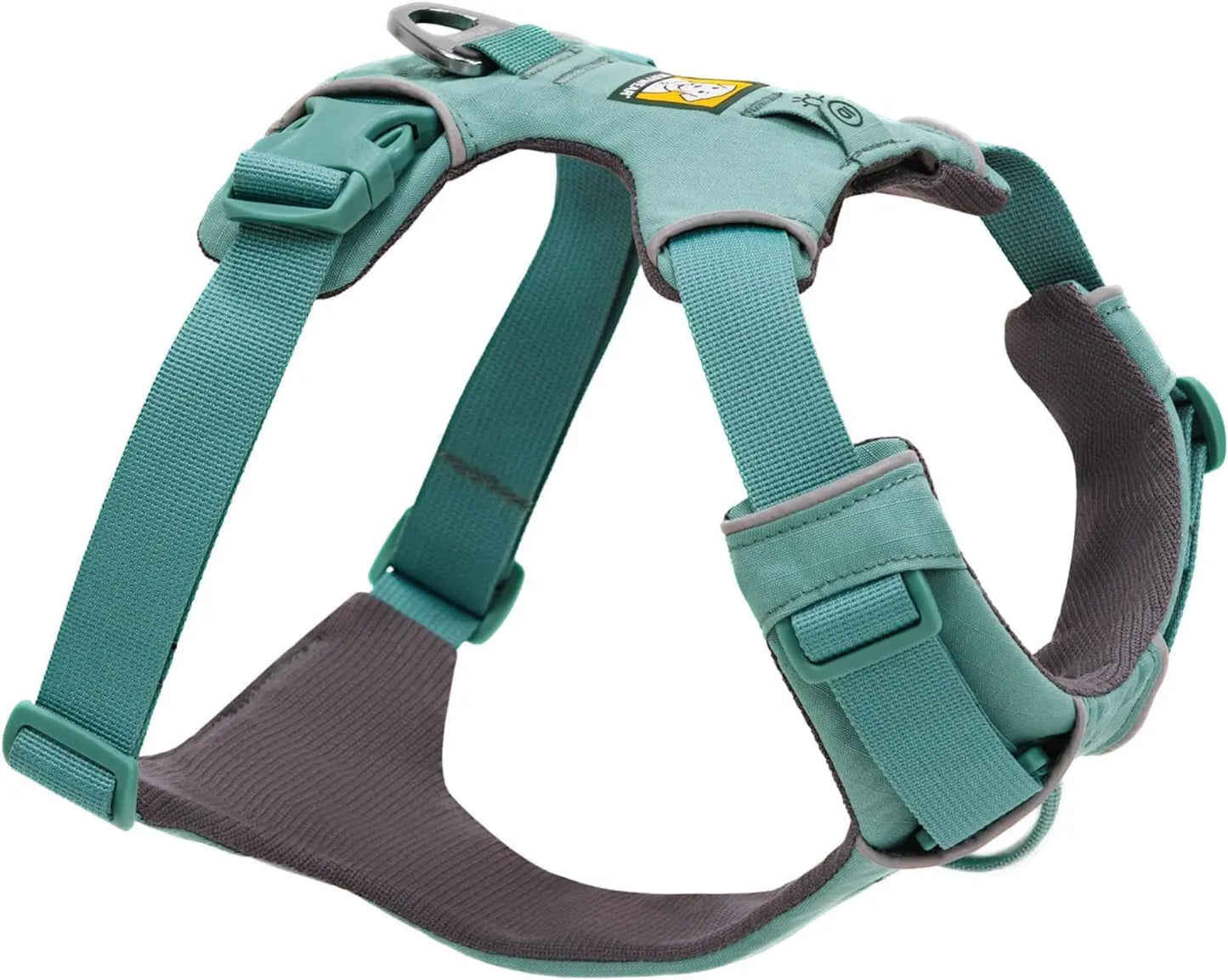Reflective Adjustable Dog Harness – Lightweight, Padded & No-Pull for Walking River Rock Green