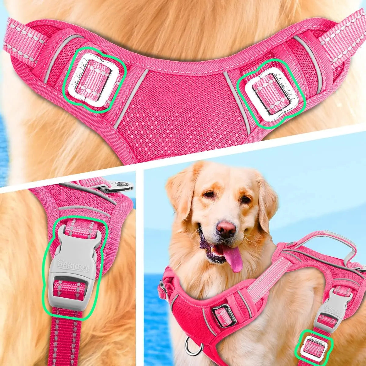 Reflective No-Pull Dog Harness, Adjustable Comfort for Training & Walking