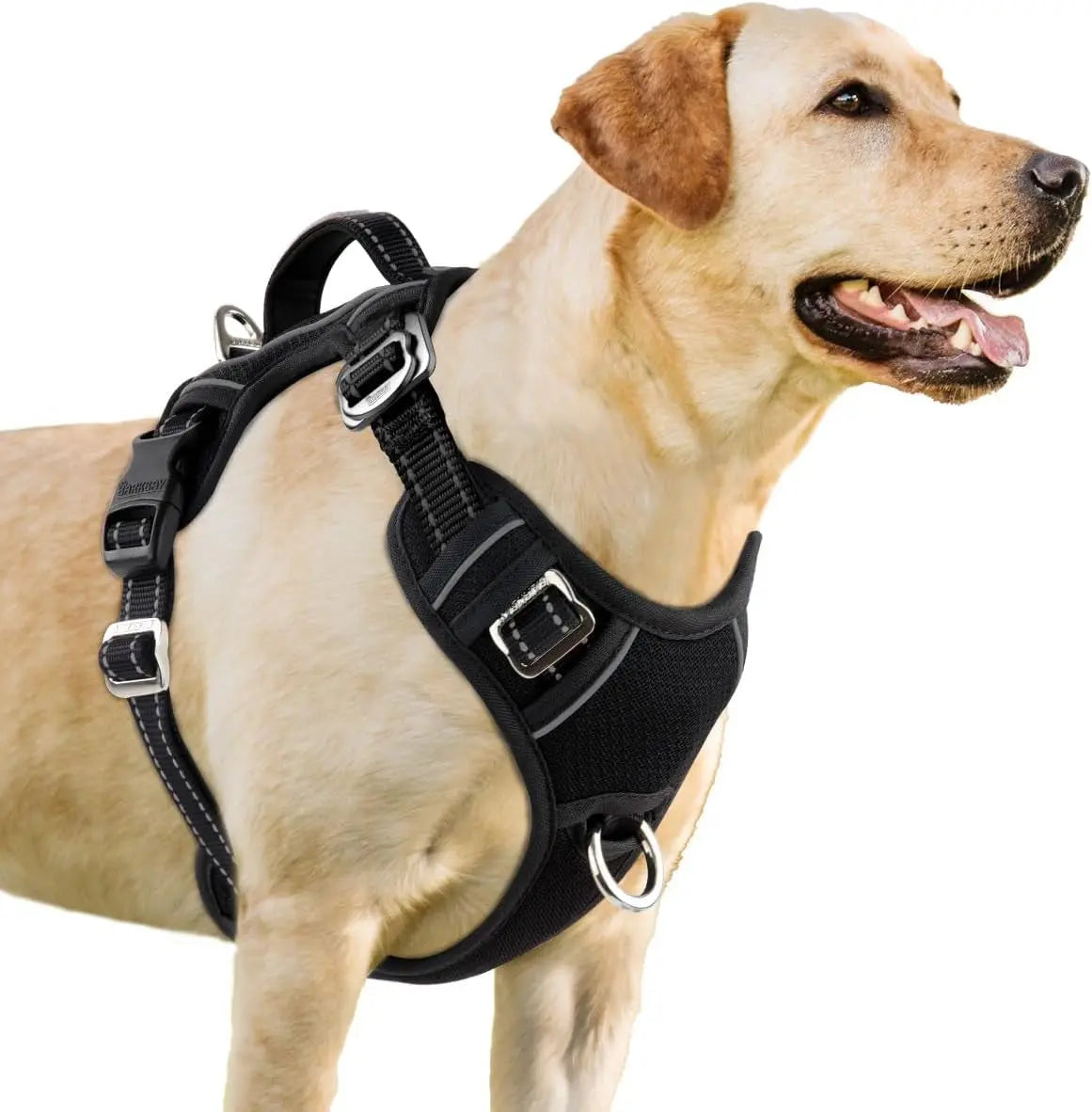 Reflective No-Pull Dog Harness, Adjustable Comfort for Training & Walking New Black