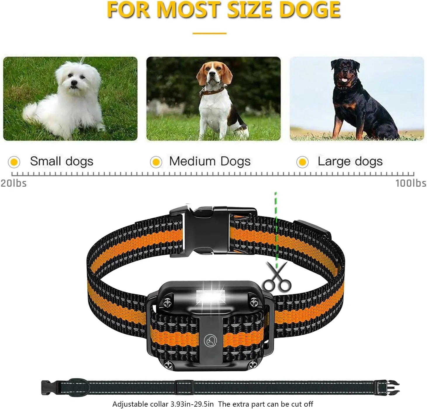 Remote Dog Training Collars –Waterproof Rechargeable 1640ft Range, 3 Dog System