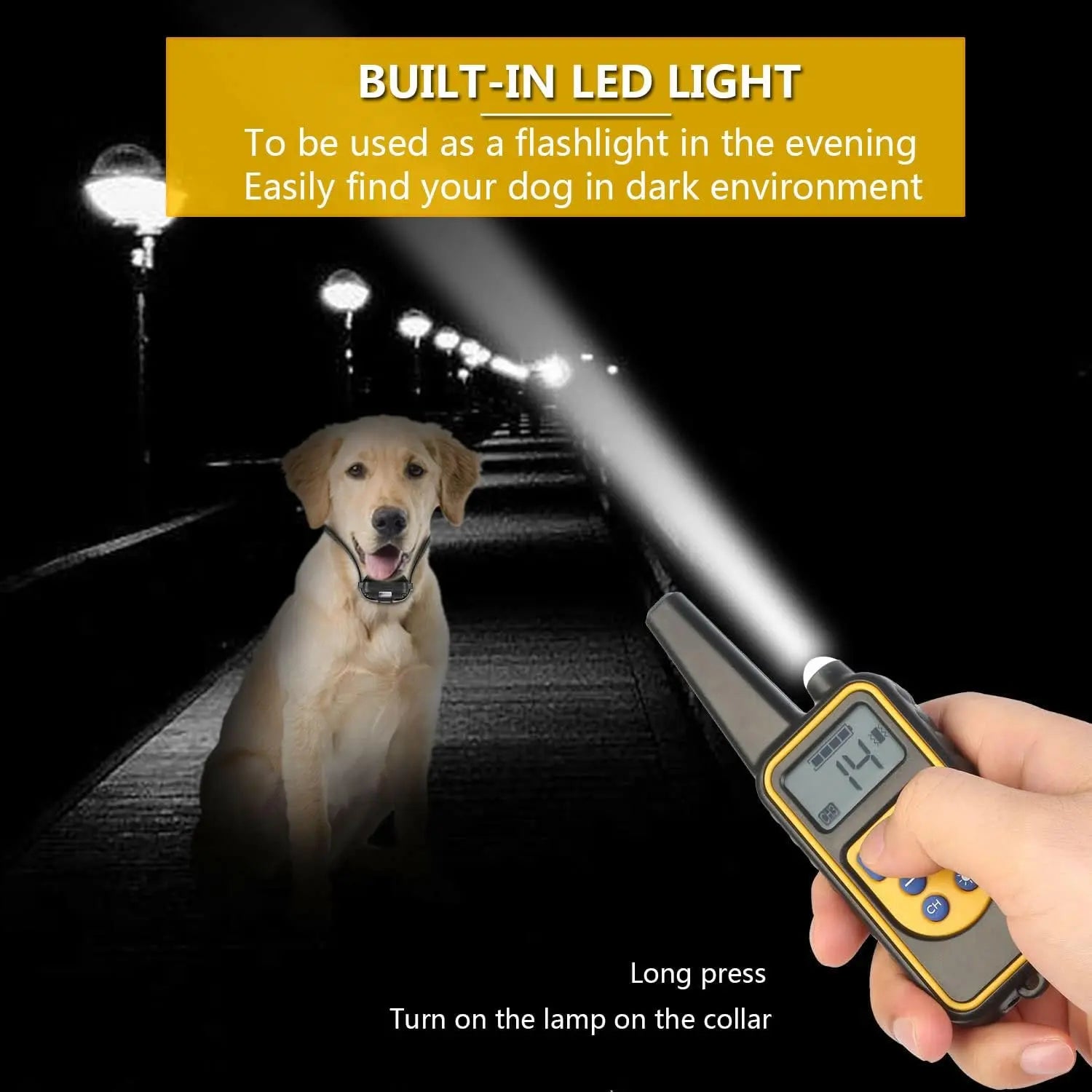 Remote Dog Training Collars –Waterproof Rechargeable 1640ft Range, 3 Dog System