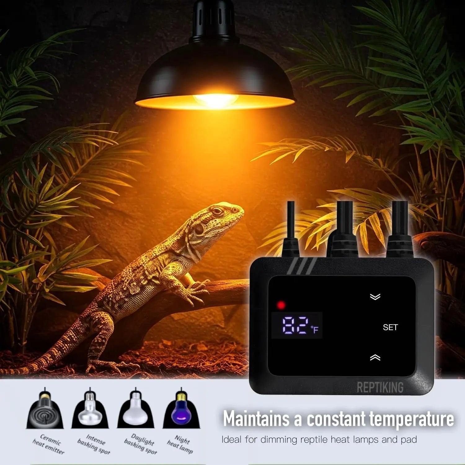PID Dimming Reptile Thermostat 200W Digital Heat Controller