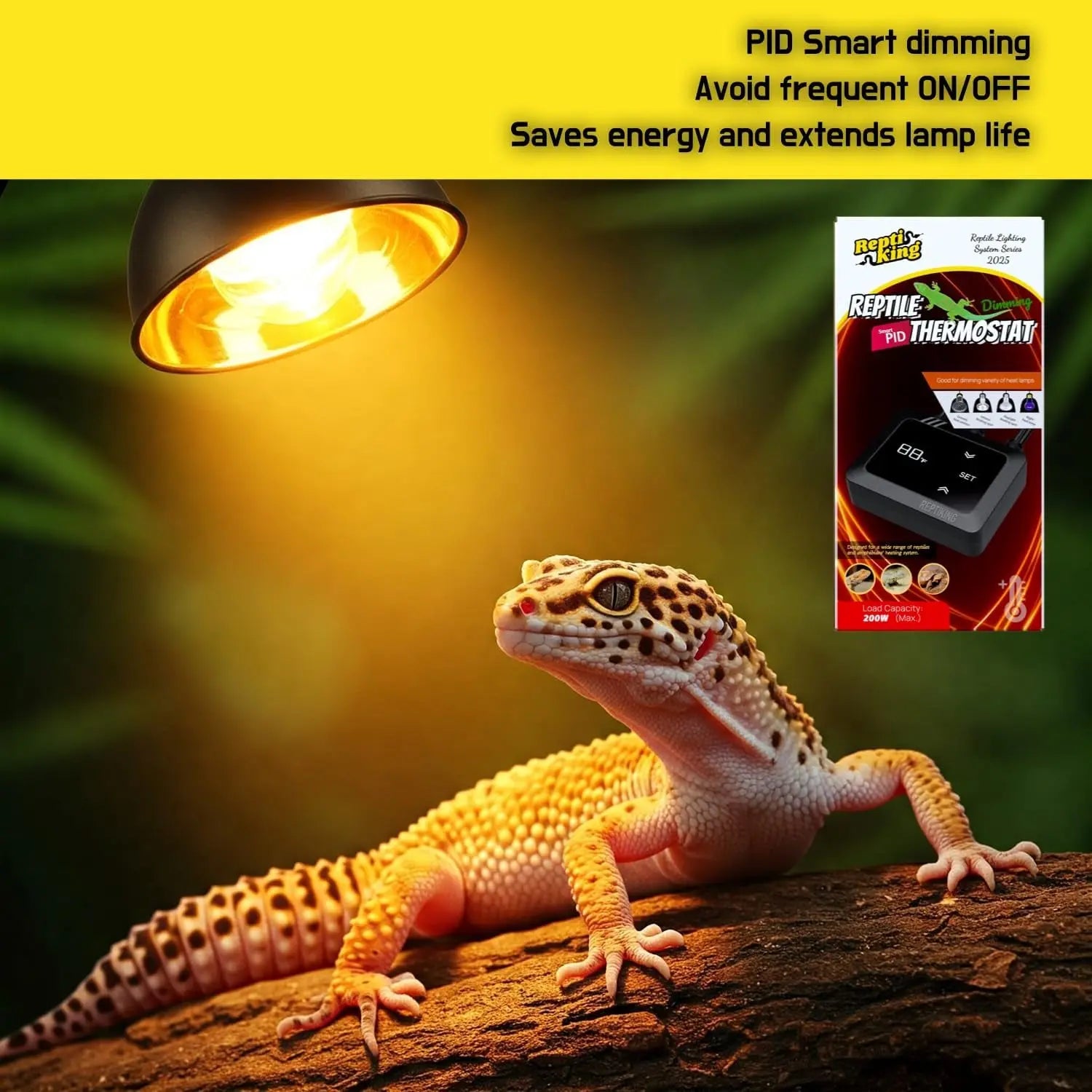 PID Dimming Reptile Thermostat 200W Digital Heat Controller
