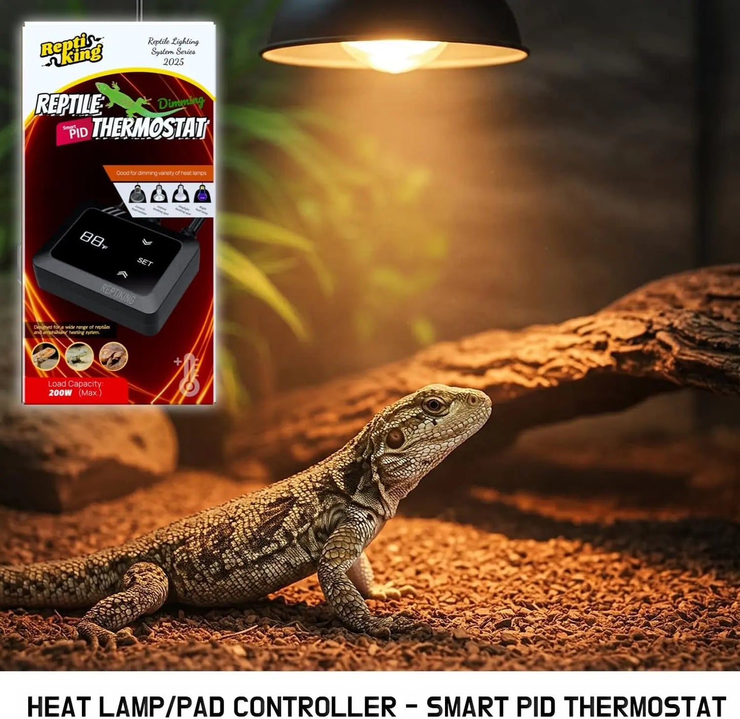 PID Dimming Reptile Thermostat 200W Digital Heat Controller
