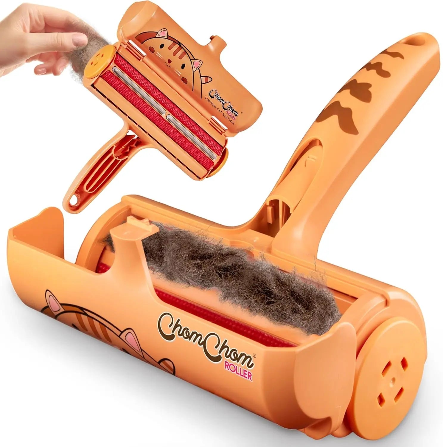 Reusable Pet Hair Remover Roller for Furniture, Carpet & Clothing Cat
