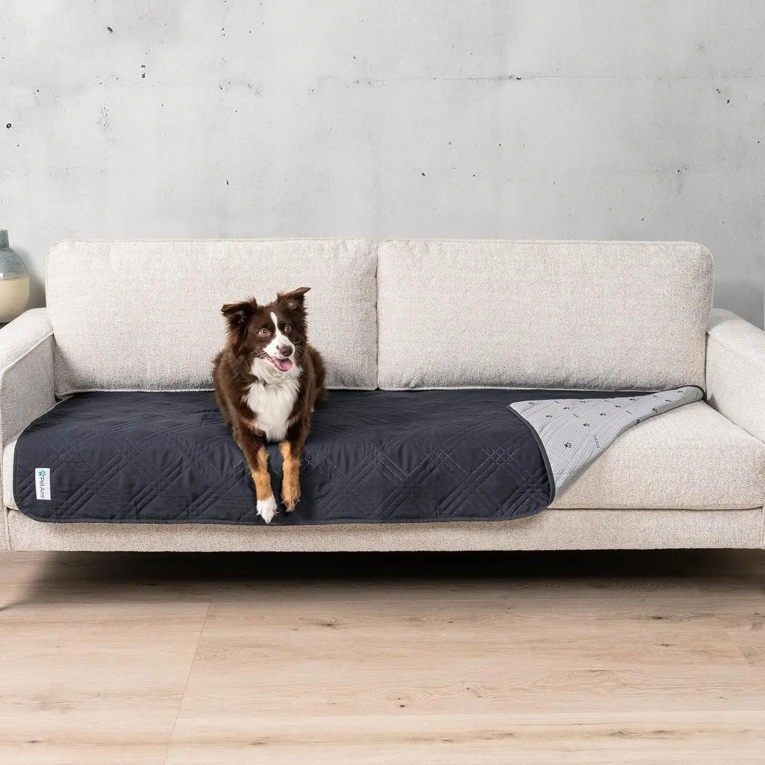 Reversible Waterproof Couch Cover – Washable Furniture Protector for Pets Grey 30 X 70 Inches