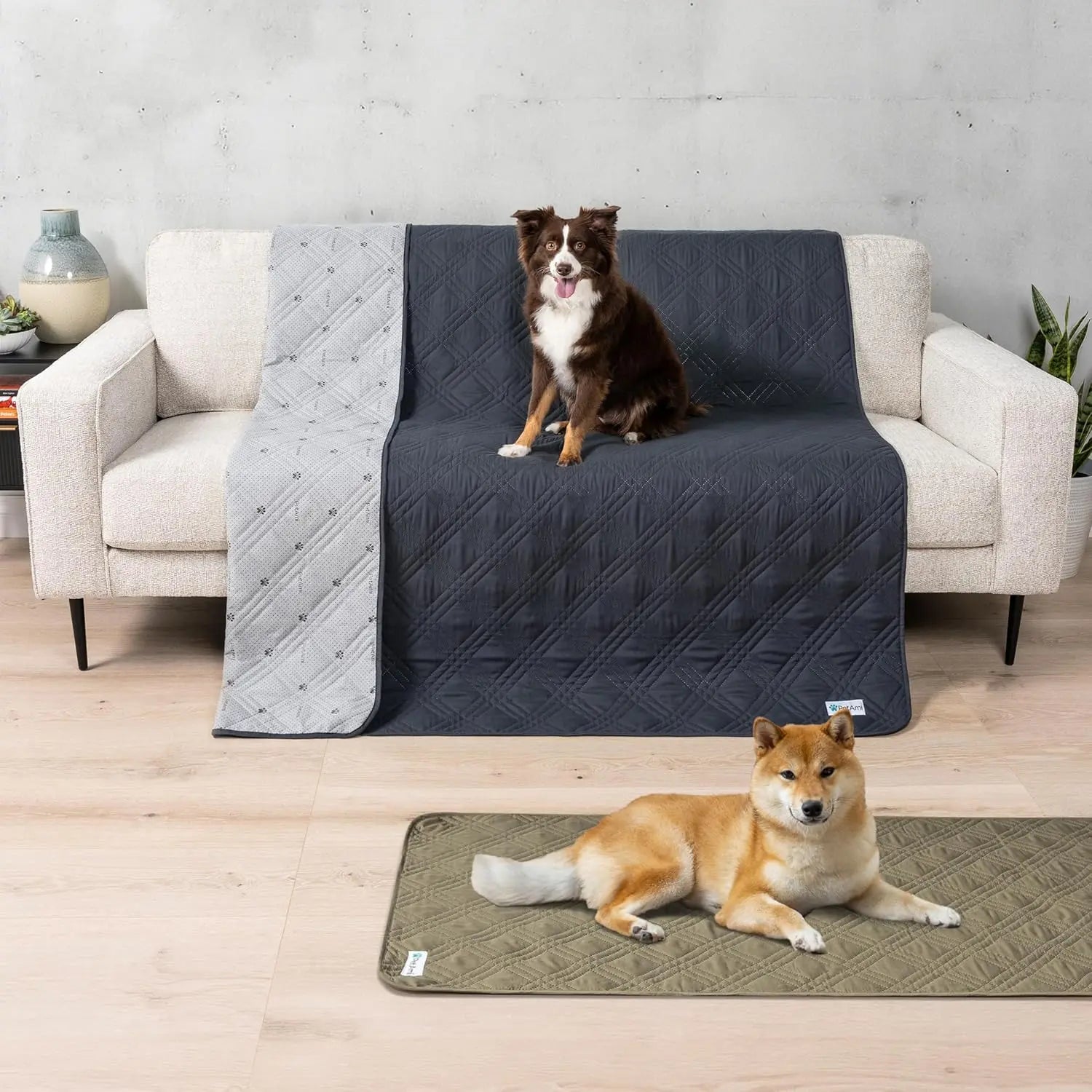 Reversible Waterproof Couch Cover – Washable Furniture Protector for Pets