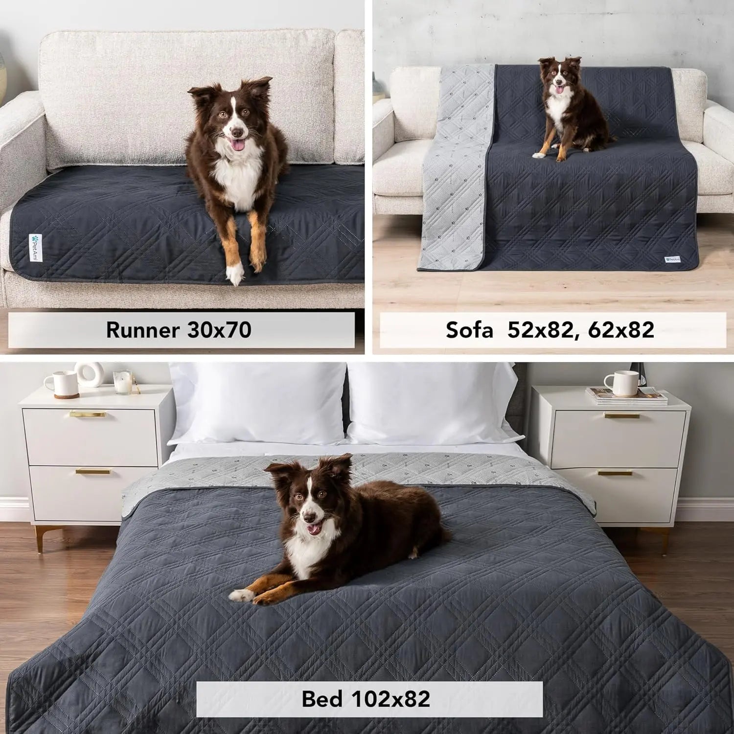 Reversible Waterproof Couch Cover – Washable Furniture Protector for Pets