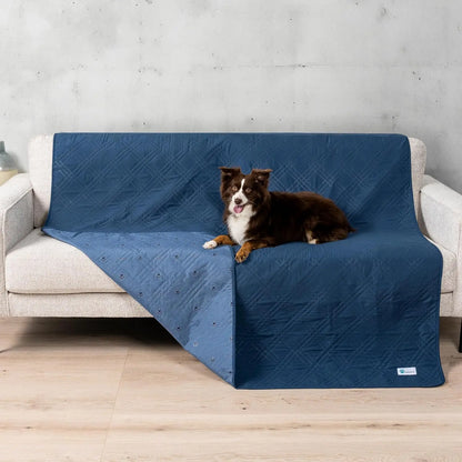 Reversible Waterproof Couch Cover – Washable Furniture Protector for Pets Blue