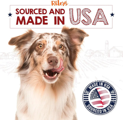 Riley’s Dehydrated Lamb Lung Dog Treats – Single Ingredient, USA Made, 6 oz