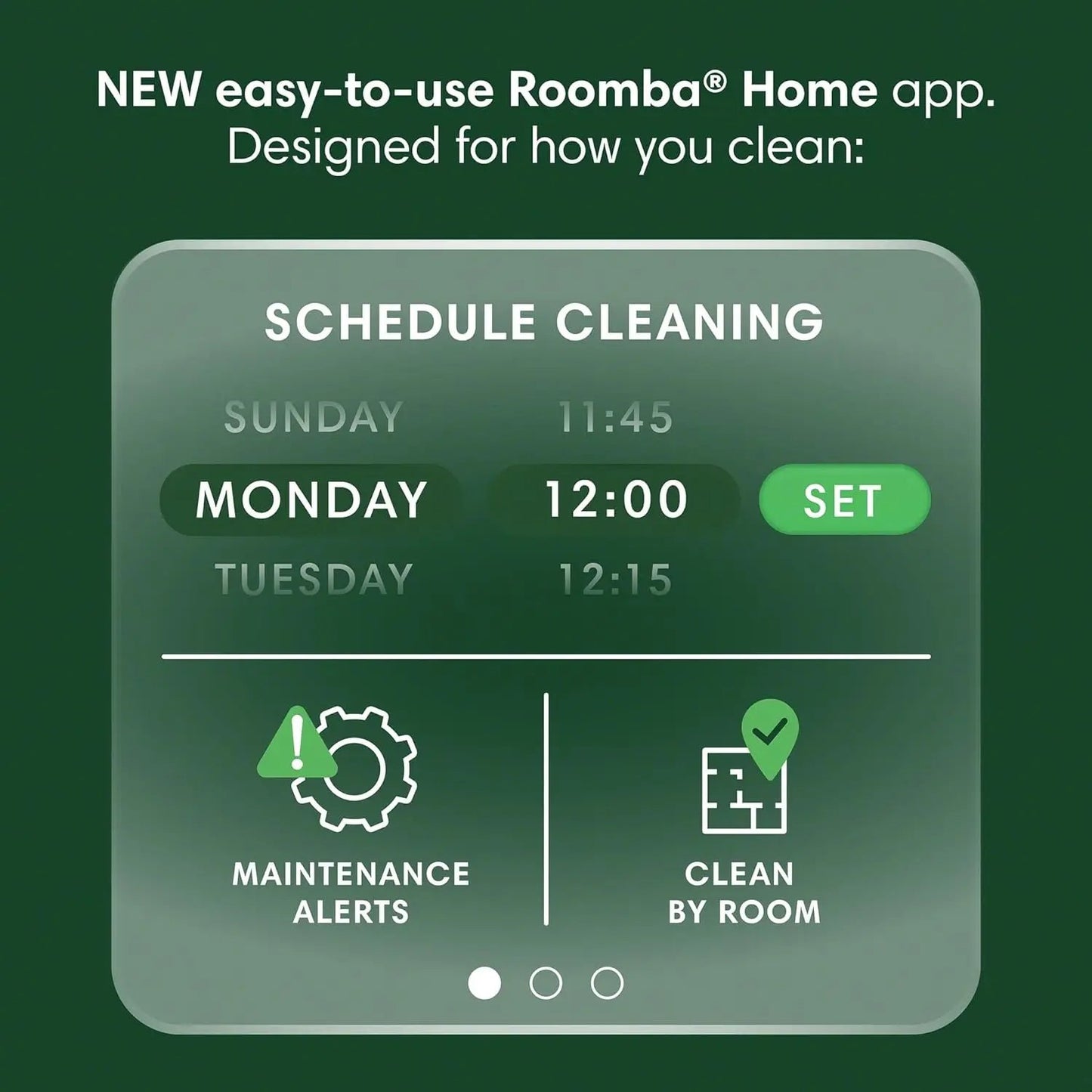 Roomba 104 Vac Robot Vacuum 70X Suction Lidar Smart Mapping Pet Hair Cleaner
