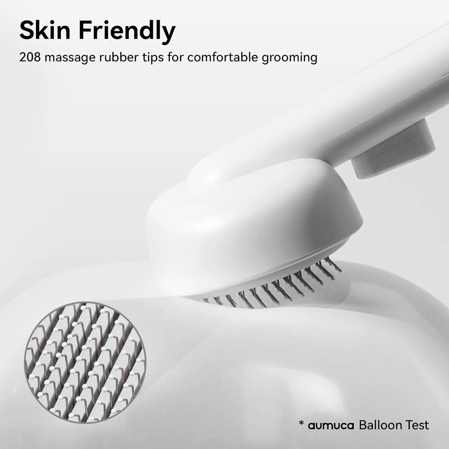 Self Cleaning Cat Brush for Shedding & Massage Short Long Hair Grooming